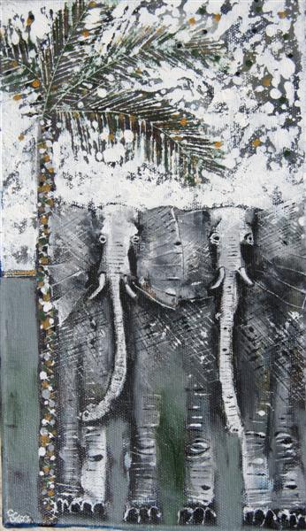 Bus_Stop_Elephants_27x14cm
