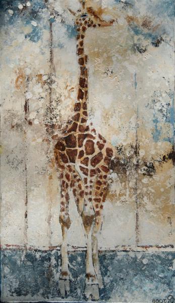 bluegiraffe41x24cm