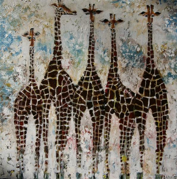 giraffes_30x30cm