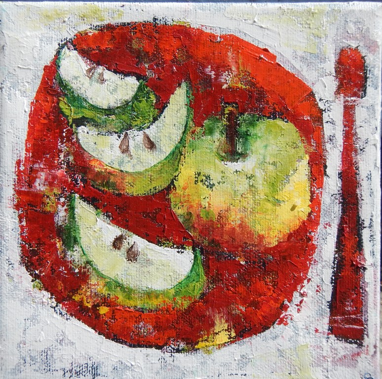 Apples.15x15cm