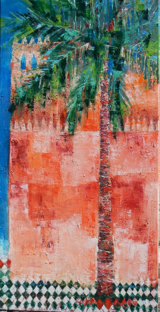 Tombeaux Saadiens.Marrakesh.50x100cm